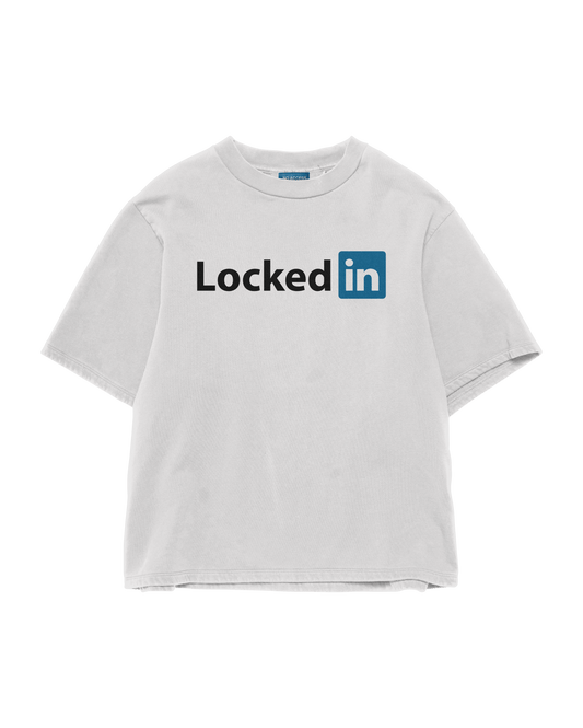 LOCKEDin WHITE T-SHIRT