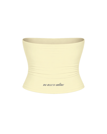 LOCALLY HATED BUTTER YELLOW TUBE TOP