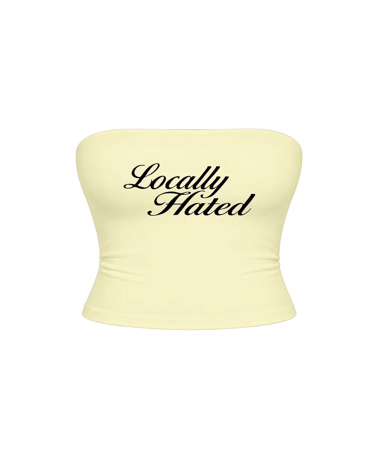 LOCALLY HATED BUTTER YELLOW TUBE TOP