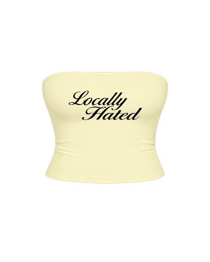 LOCALLY HATED BUTTER YELLOW TUBE TOP