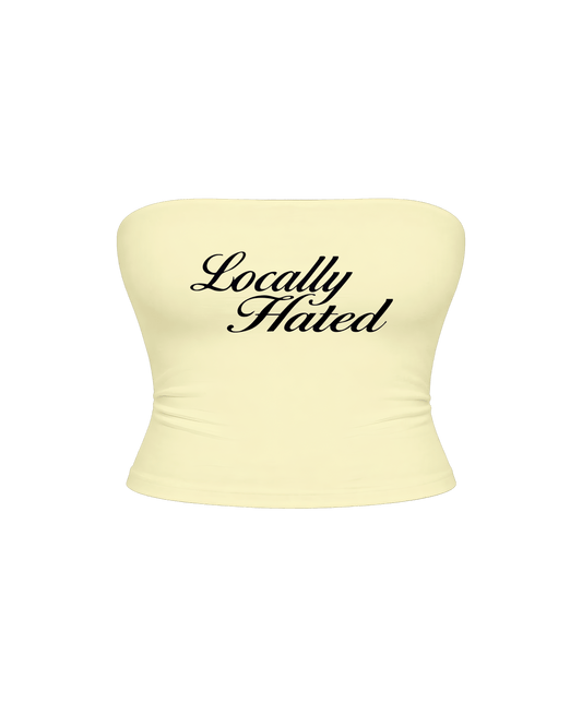 LOCALLY HATED BUTTER YELLOW TUBE TOP