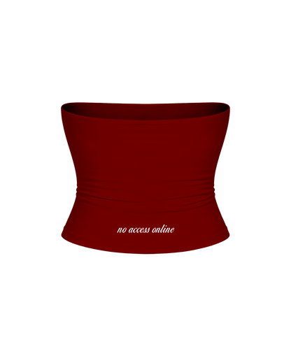 LOCALLY HATED CHERRY RED TUBE TOP