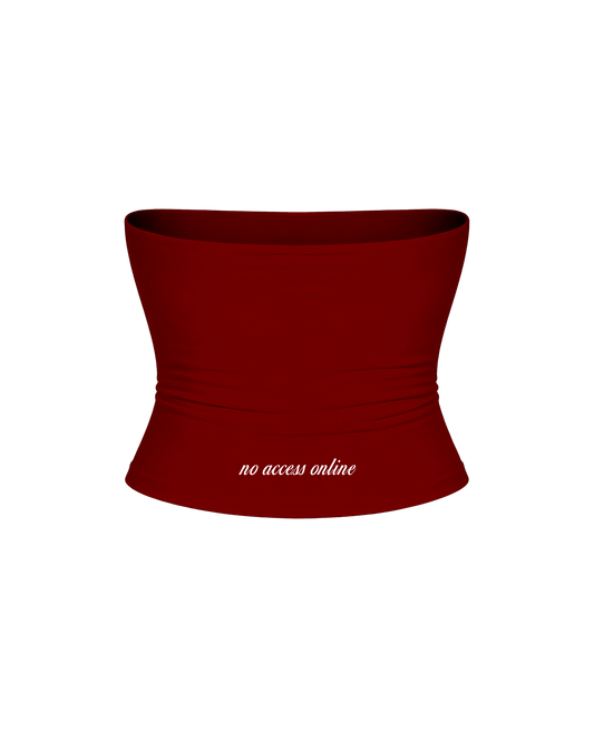 LOCALLY HATED CHERRY RED TUBE TOP