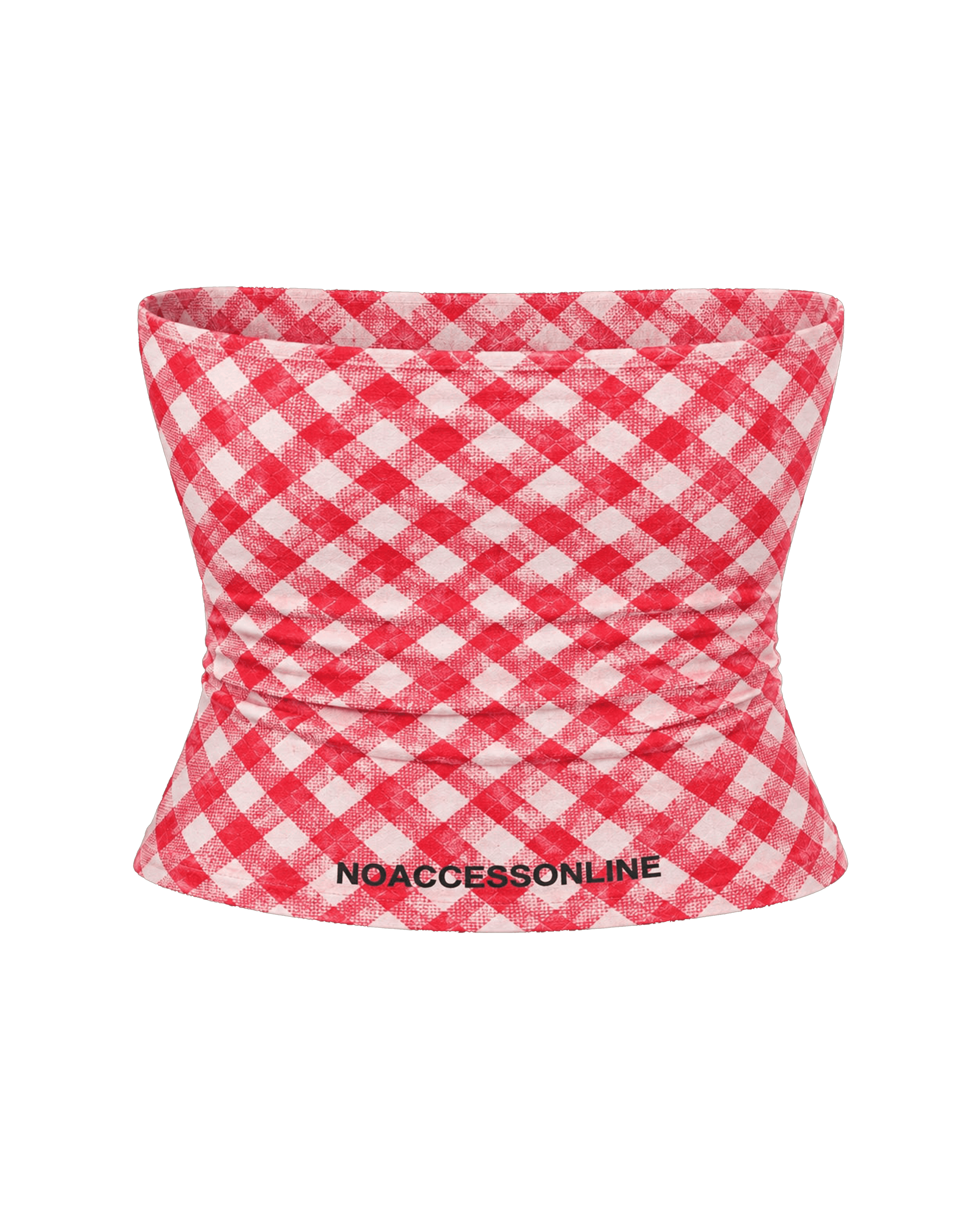 SIGNATURE GINGHAM TUBE TOP