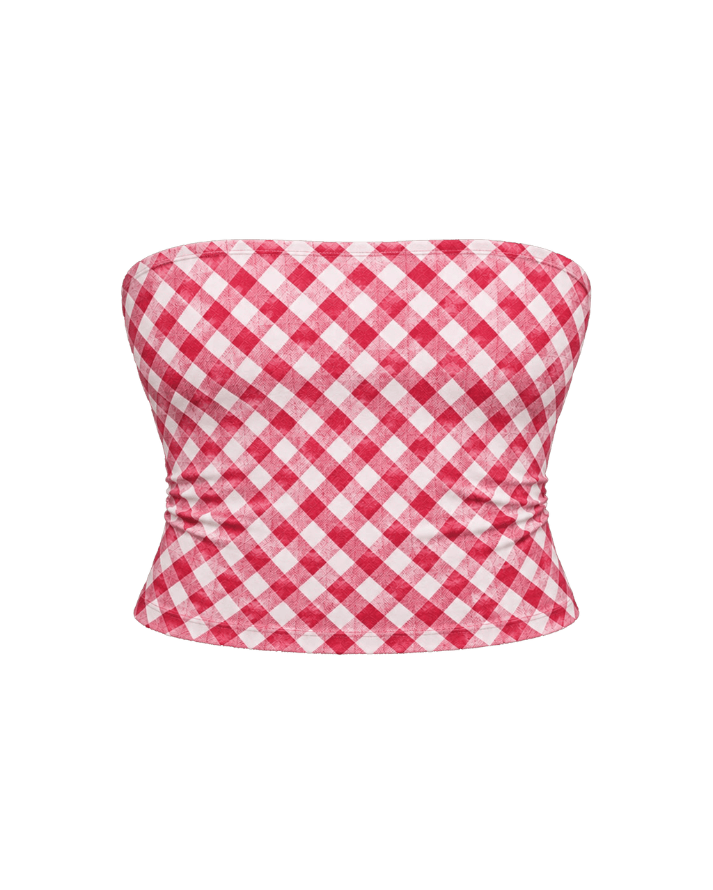 SIGNATURE GINGHAM TUBE TOP