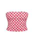 SIGNATURE GINGHAM TUBE TOP