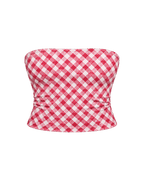 SIGNATURE GINGHAM TUBE TOP