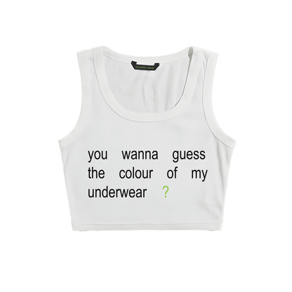 GUESS ? WHITE TINY TANK