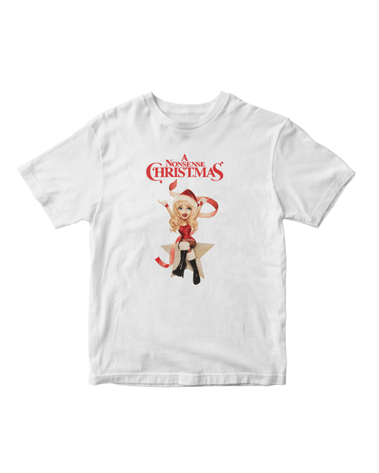 NONSENSE XMAS WHITE BABY TEE