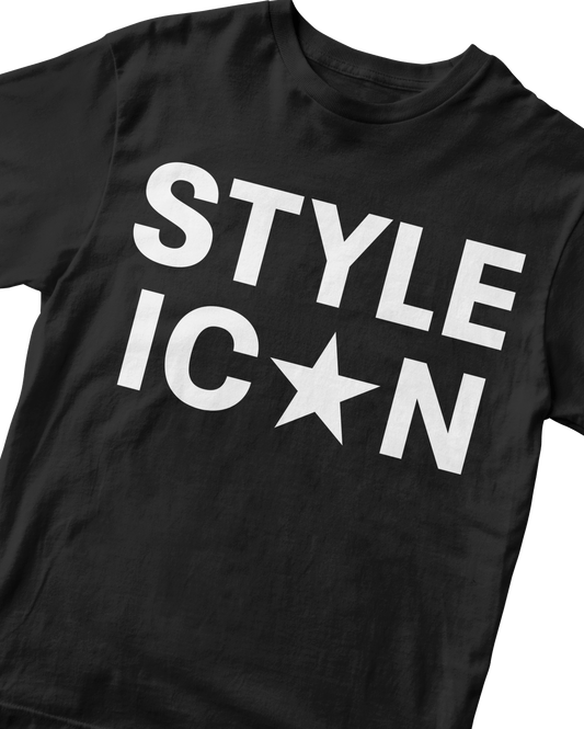 STYLE ICON BLACK BABY TEE
