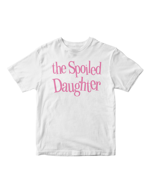 SPOILED DAUGHTER WHITE BABY TEE