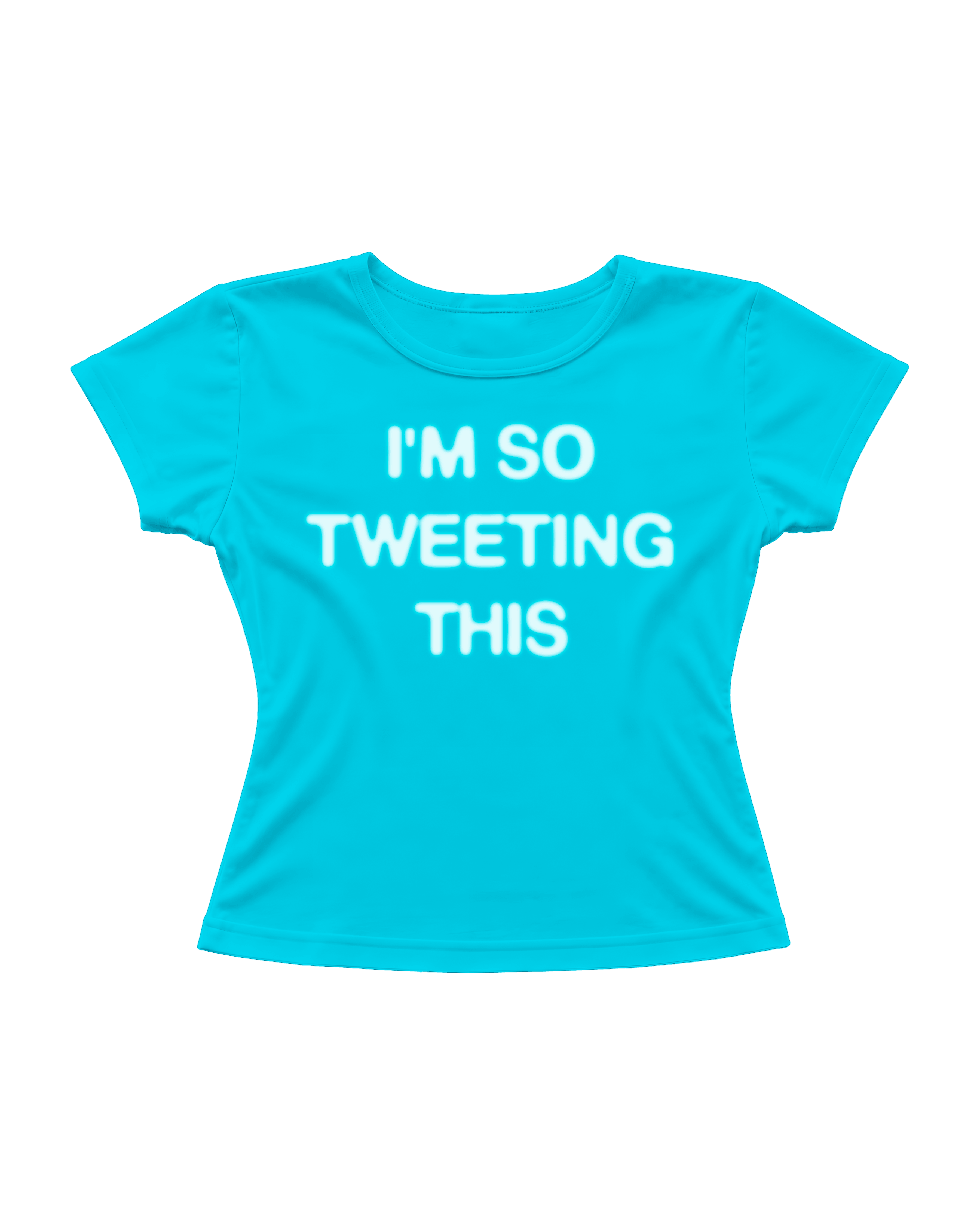 I'M SO TWEETING THIS CROP TEE