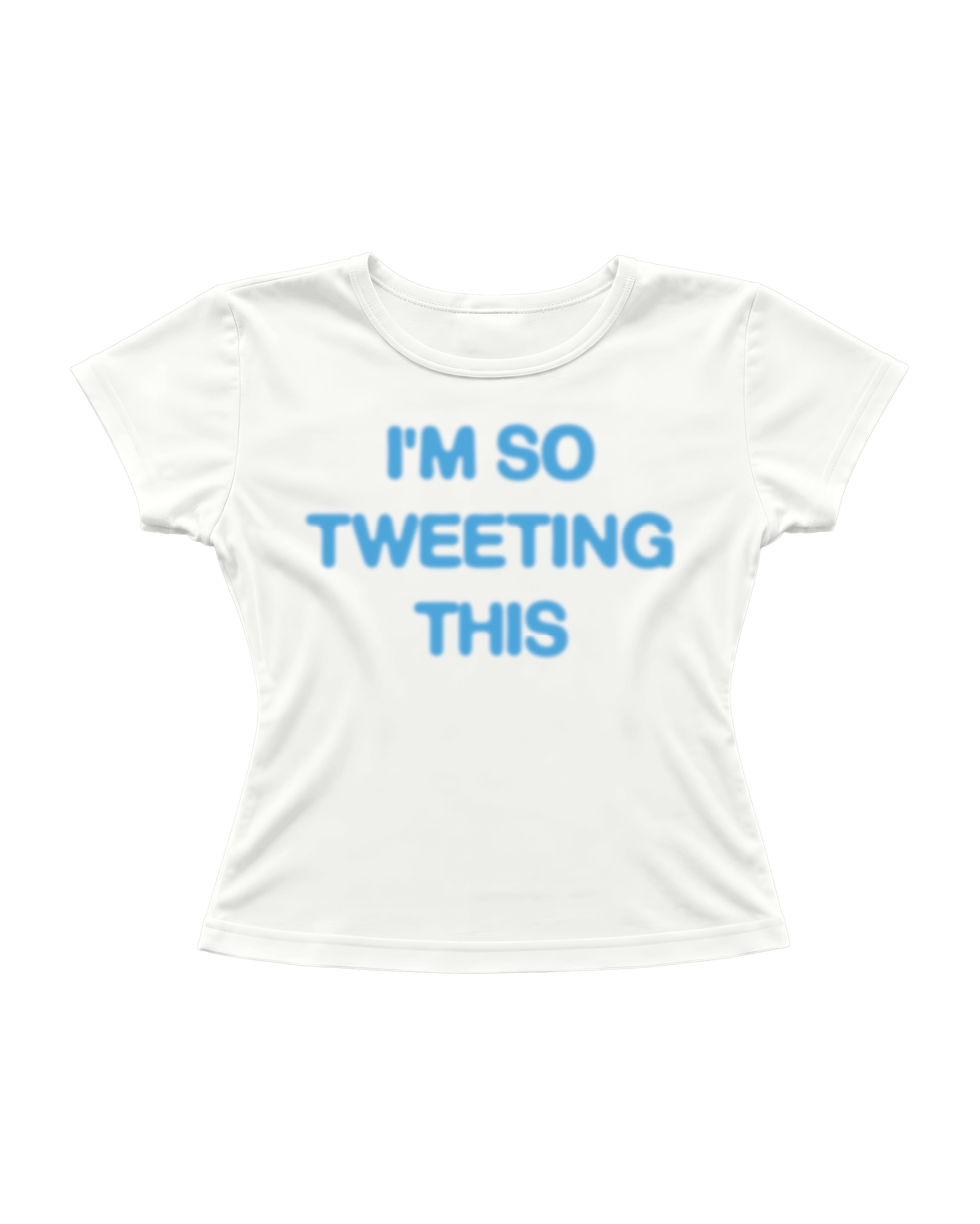 I'M SO TWEETING THIS CROP TEE